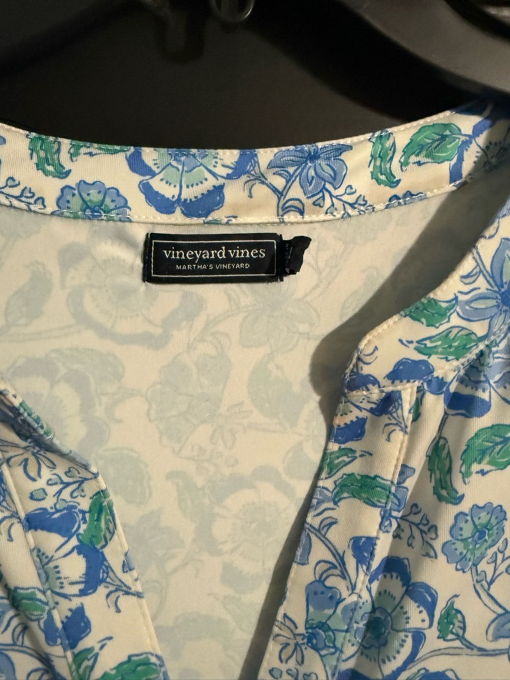 Vineyard Vines Floral dress Blue & Green